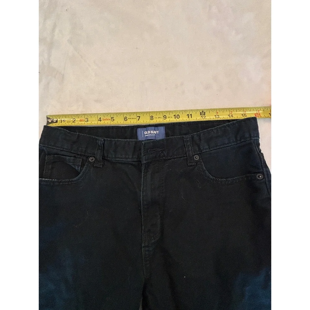 Old Navy Boys Skinny Jeans Black Denim Pants Size 18 Regular Cotton